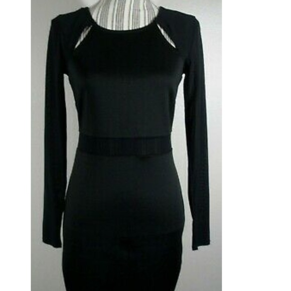 Material Girl Dresses & Skirts - Black Bodycon Illusion Dress